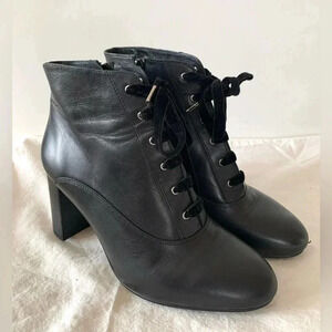 ERAM Chunky Leather Boots  Made in France